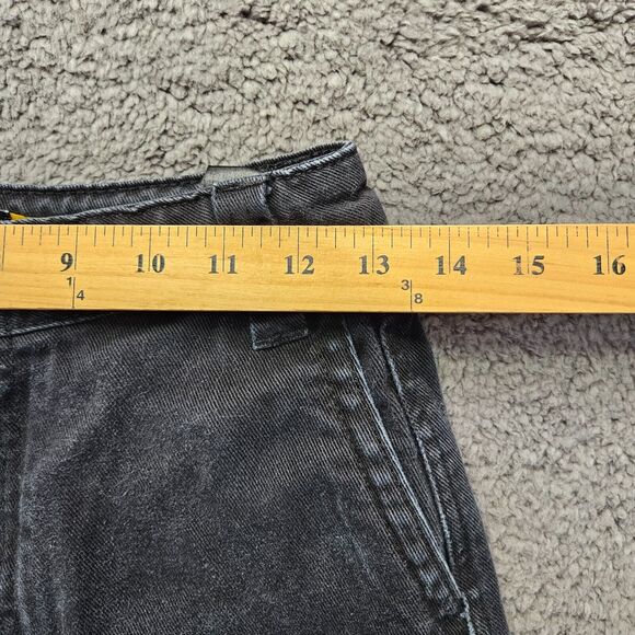 Monet Skateboards Jeans Womens Size 1 Black Denim Straight‎ Leg High Rise - Picture 5 of 13